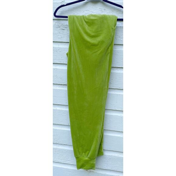 CABLE & GAUGE Lounge Set Sweatshirt & Jogger Pants Womens L Lime Green Stretch - Picture 7 of 7